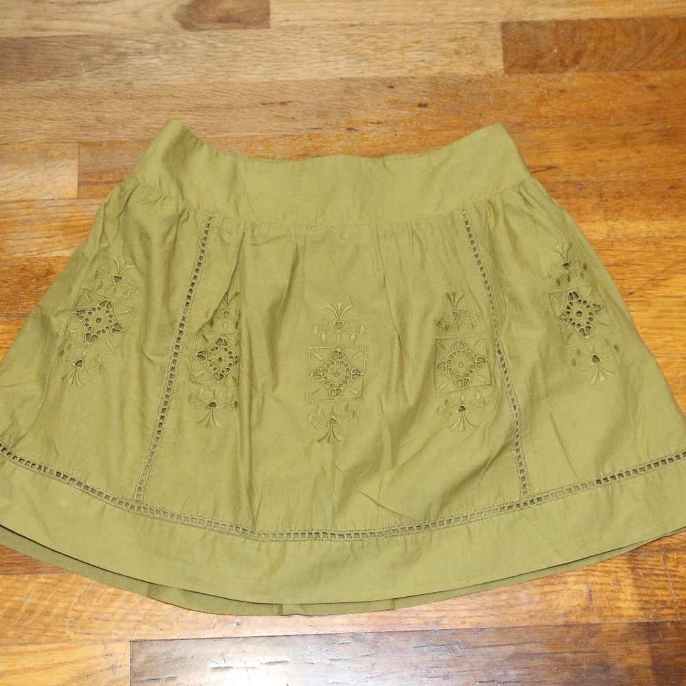 J. Crew Olive Green Skirt Size 0